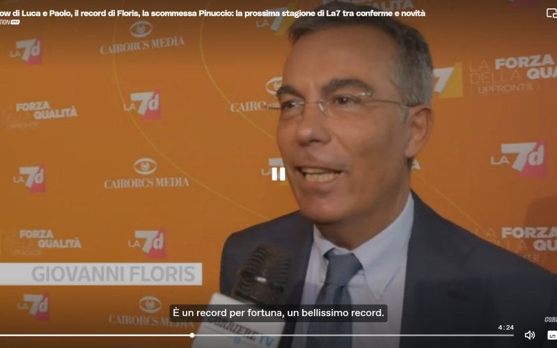 Lo show di Luca e Paolo, il record di Floris, la scommessa Pinuccio: la prossima stagione di La7 tra conferme e novità
