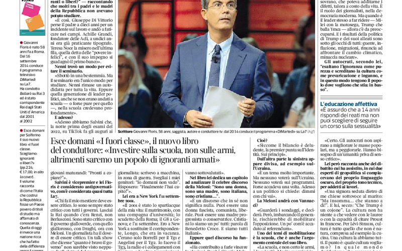 «Mi sognai giornalista e dissi no agli industriali. Ignoranti o liberi, oggi dobbiamo scegliere»